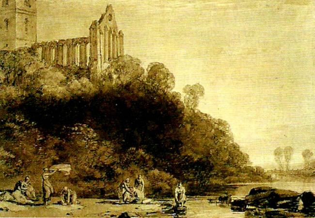 J.M.W.Turner dumblain abbey, scotland oil painting image