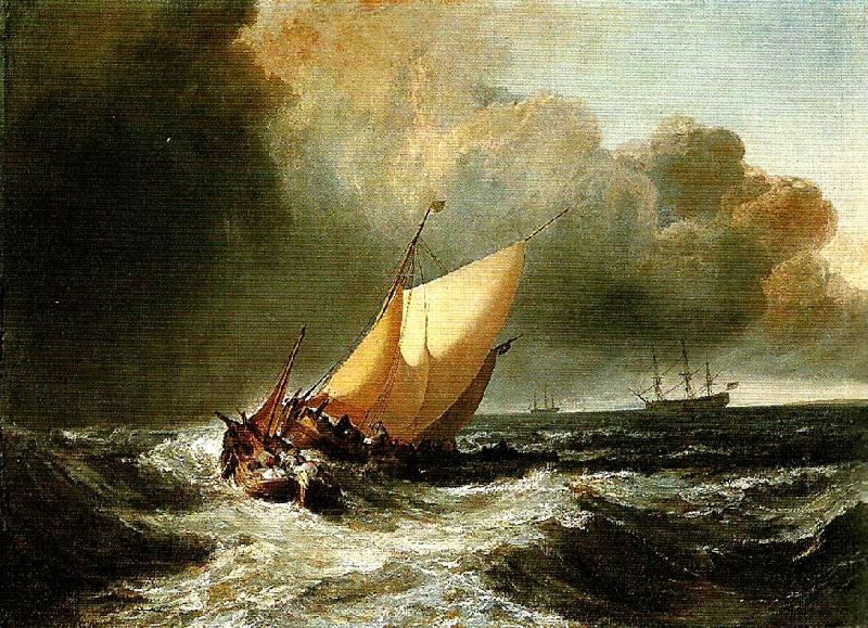 J.M.W.Turner dutch boats in a gale Germany oil painting art