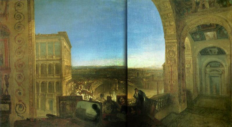 J.M.W.Turner rome from the vatican oil painting image