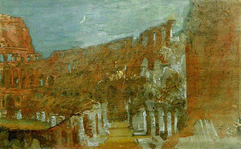 J.M.W.Turner the colosseum by moonlight Germany oil painting art