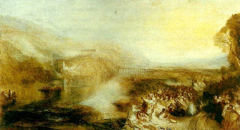 J.M.W.Turner the opening of the wallhalla oil painting image