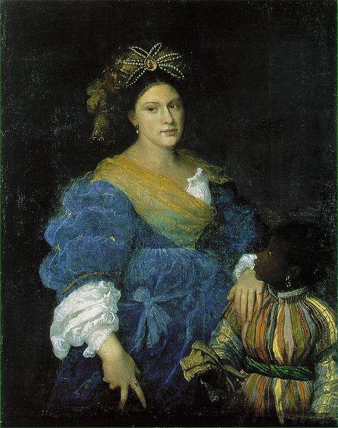 Titian Portrat der Laura de Dianti oil painting image