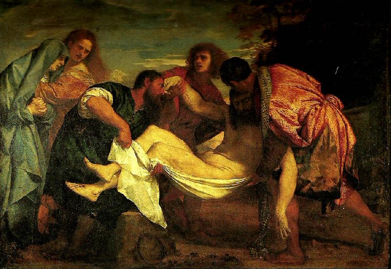 Titian la mise au tombeau oil painting image