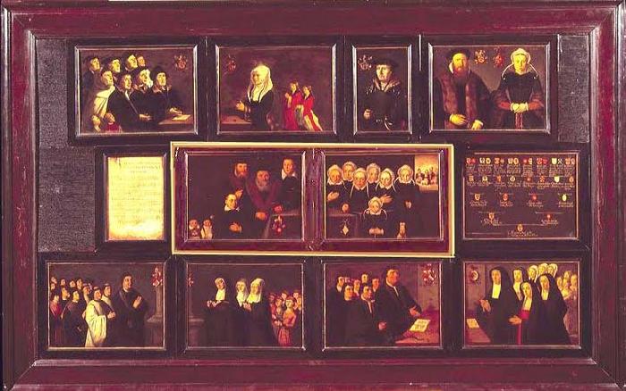 Anonymous Portretten en kwartierstaat der voorouders van Gerrit Pietersz. Schaep van moederszijde. oil painting picture