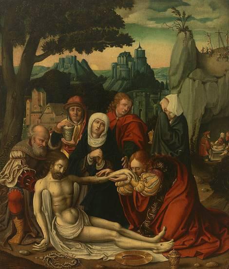Anonymous Crucifixion, Descent from the Cross and Entombment of Christ Germany oil painting art