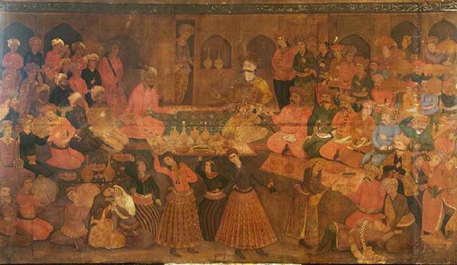 Anonymous Shah Tahmasp Entertains Abdul Muhammed Khan of the Uzbeks Germany oil painting art
