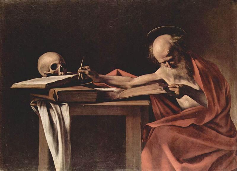 Caravaggio Hl. Hieronymus beim Schreiben oil painting picture