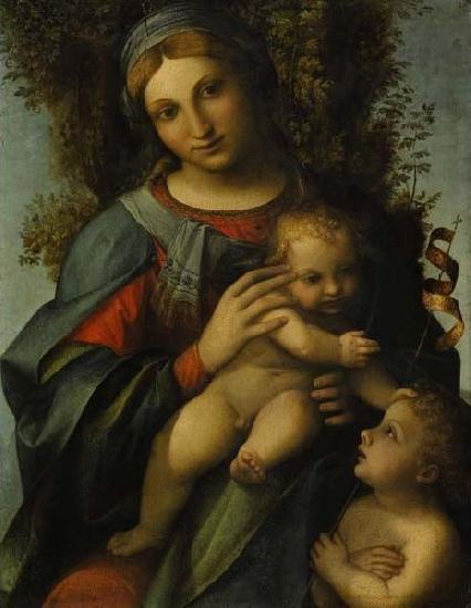 Correggio Madonna and Child with infant St John the Baptist Germany oil painting art