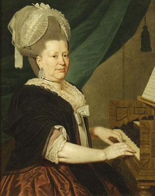 Anonymous harpsichord oil painting image