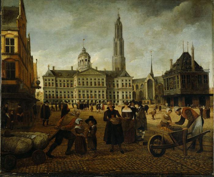 Anonymous Dam Square. oil painting image