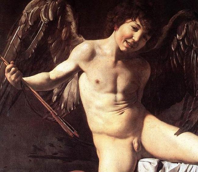 Caravaggio Amor vincit omnia. Germany oil painting art