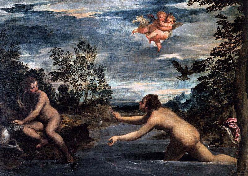 Scarsellino Salmacis and Hermaphroditus Germany oil painting art