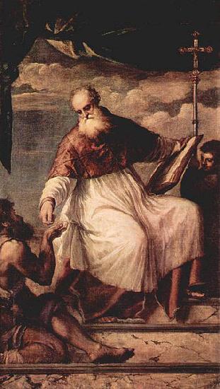 Titian Hl. Johannes Evangelist und der Almosen Germany oil painting art
