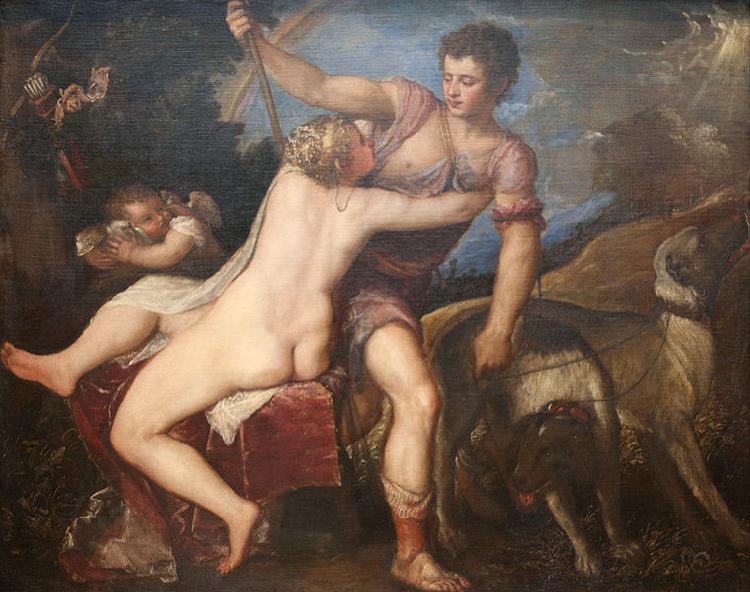 Titian Venus and Adonis Germany oil painting art