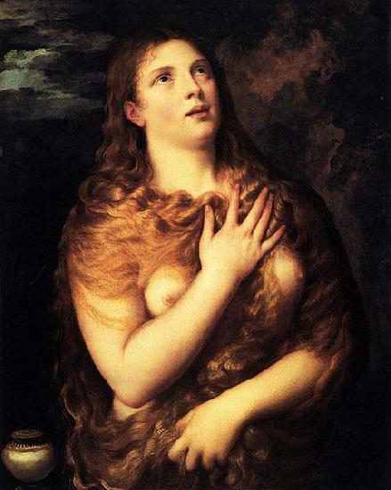 Titian St Mary Magdalene oil painting image
