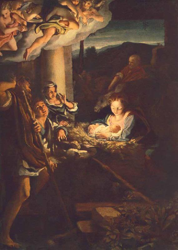 Correggio Nativity oil painting image