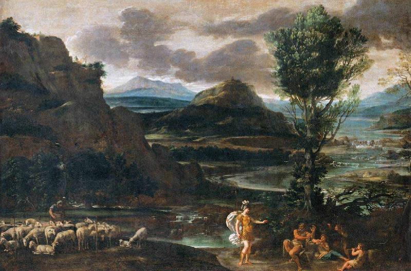 Domenichino Erminia among the Shepherds oil painting picture