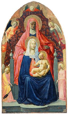 MASACCIO Virgin and Child with Saint Anne Germany oil painting art
