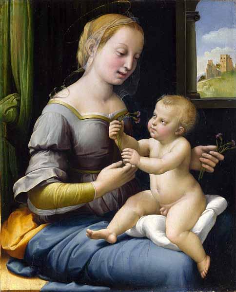 Raphael Madonna dei garofani oil painting image