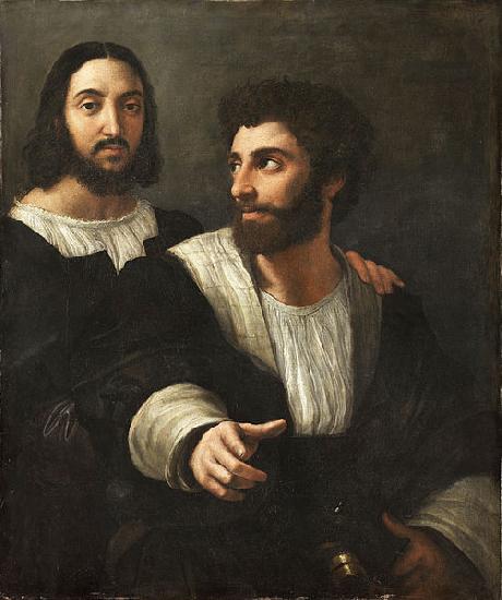 Raphael Self portrait with a friend oil painting picture