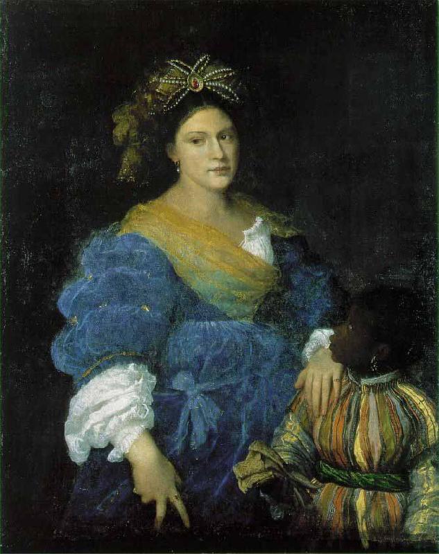 Titian Portrait of Laura Dianti Germany oil painting art