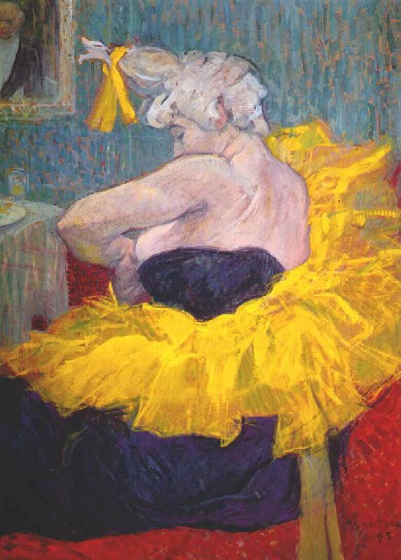 toulouse-lautrec The clownesse cha-u-kao at the Moulin Rouge oil painting picture