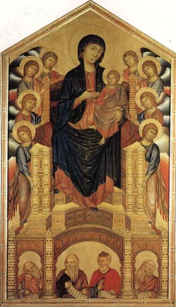 Cimabue Madonna and Child Enthroned with Eight Angels and Four Prophets Germany oil painting art
