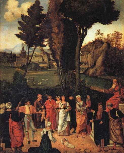 Giorgione THe Judgment of Solomon oil painting image
