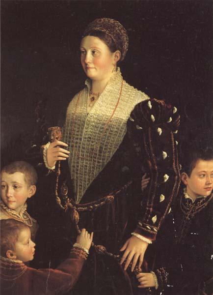 PARMIGIANINO Portrait of the Countess of Sansecodo and Three Children oil painting image