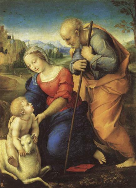 Raphael The Holy Family wtih a Lamb oil painting picture