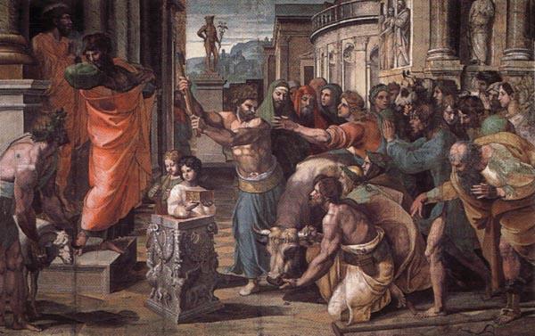 Raphael The Sacrifice at Lystra oil painting picture
