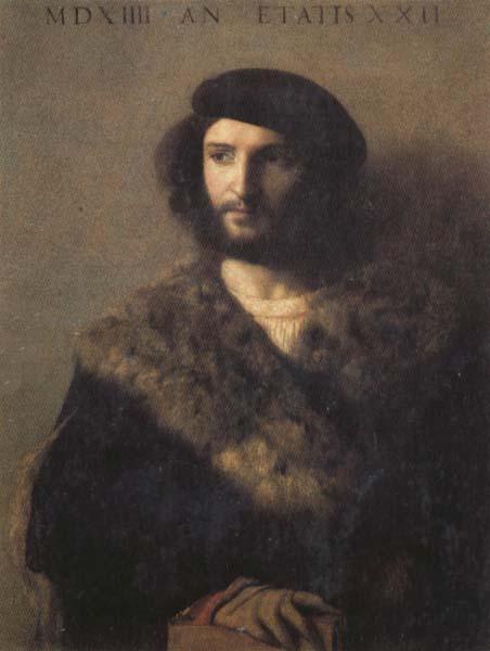 Titian Portrait of a Man Germany oil painting art