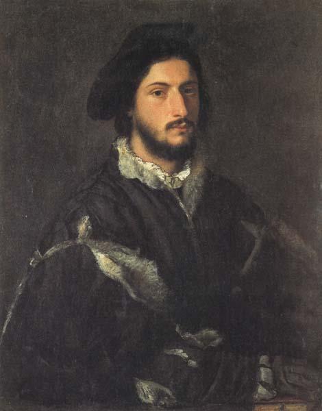 Titian Portrait of a Gentleman oil painting image