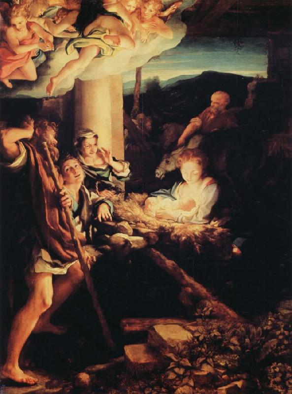 Correggio Adoration of the Shepherds oil painting image