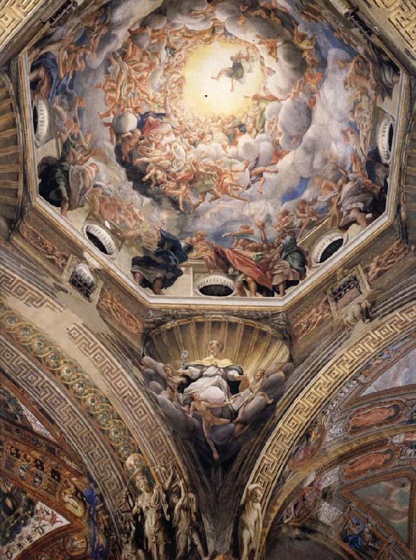 Correggio Partial view of the cupola with the pendentive depicting Saint Hilary Germany oil painting art