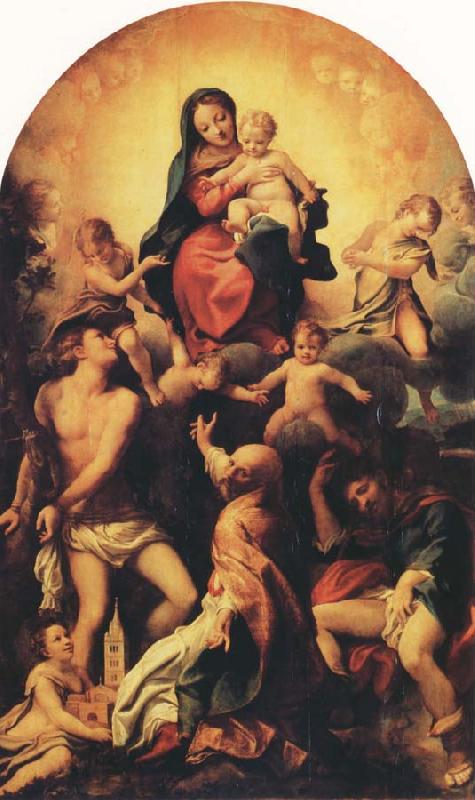 Correggio Madonna with Saint Sebastian Germany oil painting art