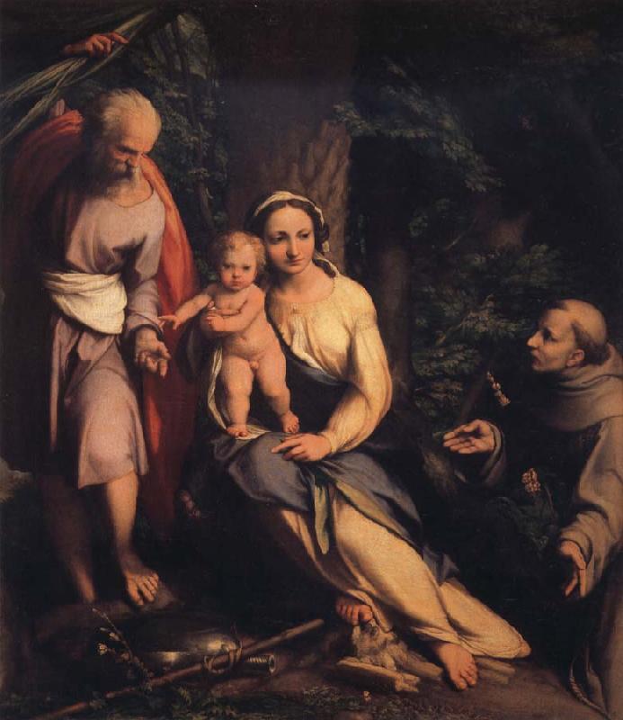 Correggio Rest on the Flight into Egypt with Saint Francis Germany oil painting art