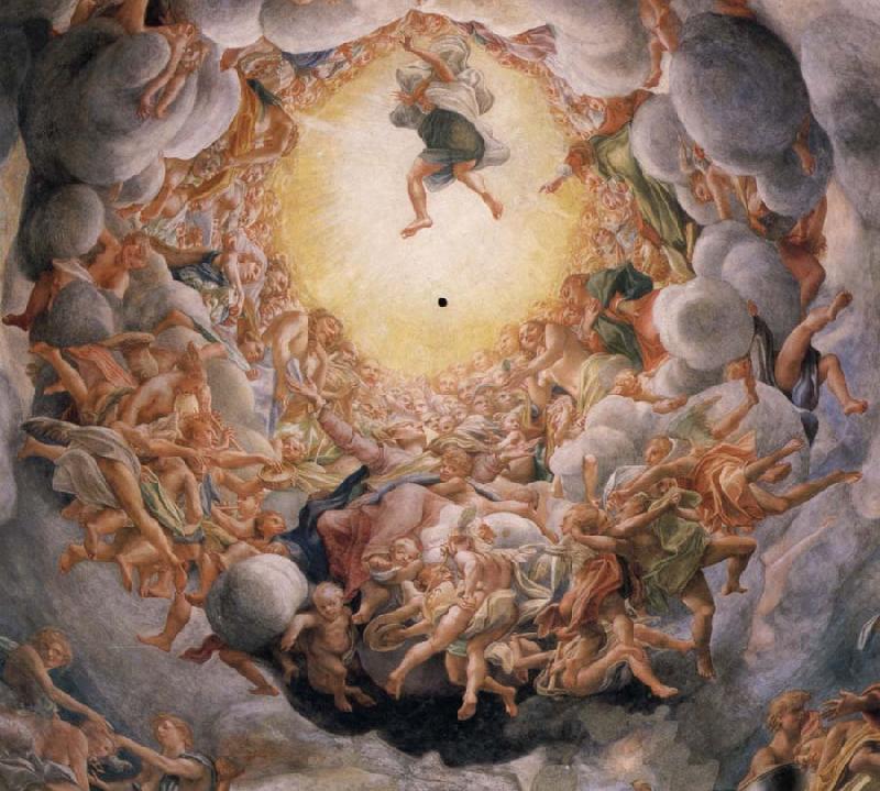 Correggio Assumption of the Virgin,detail of the cupola Germany oil painting art