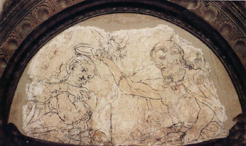 Correggio Sinopia of the Coronation of the Virgin Germany oil painting art
