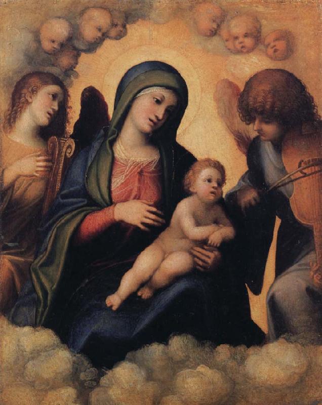 Correggio Madonna and Child with Angels playing Musical Instruments Germany oil painting art