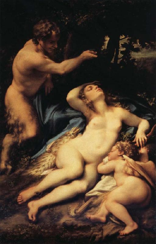 Correggio Venus and Cupid with a Satyr Germany oil painting art