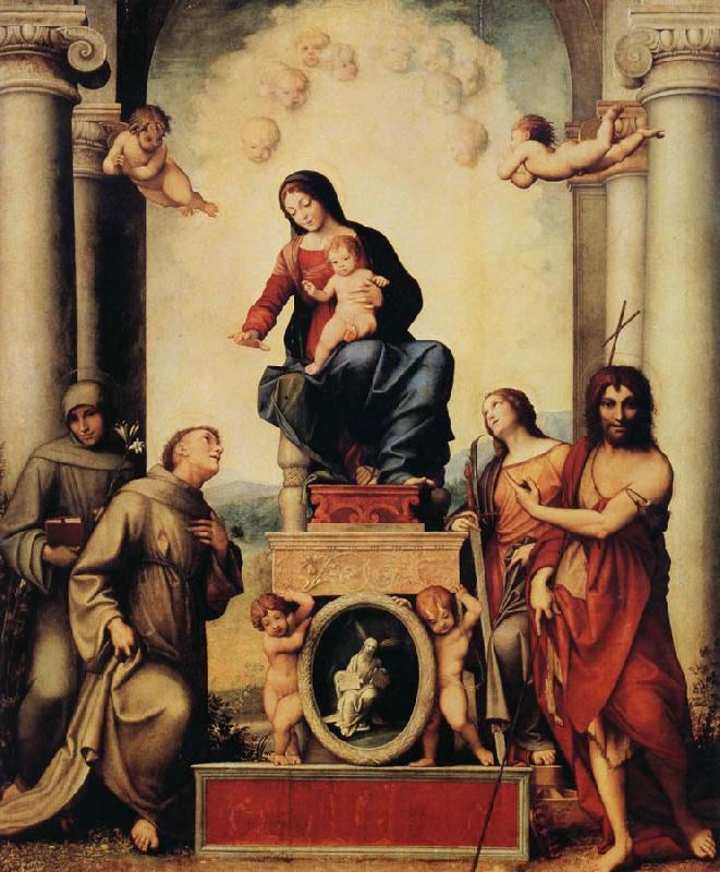 Correggio Madonna with Saint Francis Germany oil painting art