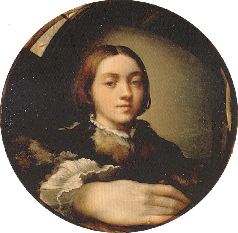 PARMIGIANINO Self-portrait in a Convex Mirror oil painting image