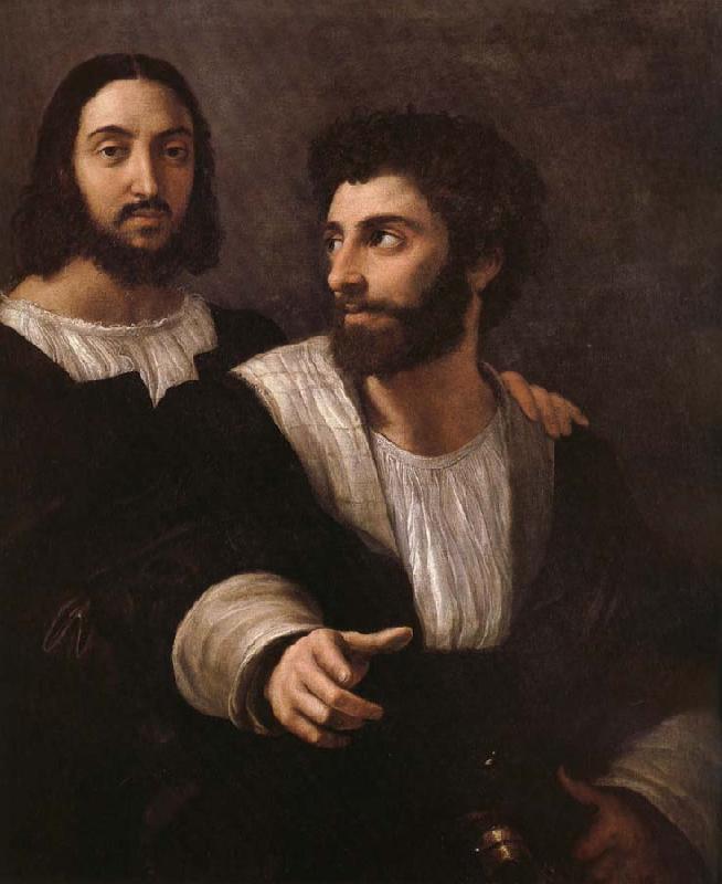 Raffaello Portrait de l'artiste avec un ami Germany oil painting art