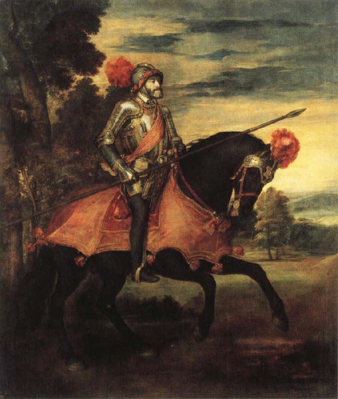 Titian Equestrian Portrait of Charles V Germany oil painting art