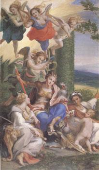 Correggio Allegory of the Virtues (mk05) Germany oil painting art