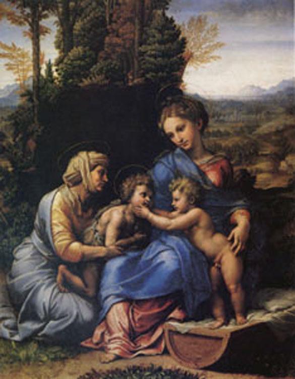 Raphael The Holy Family Known as the Little Holy Family (mk05) oil painting image