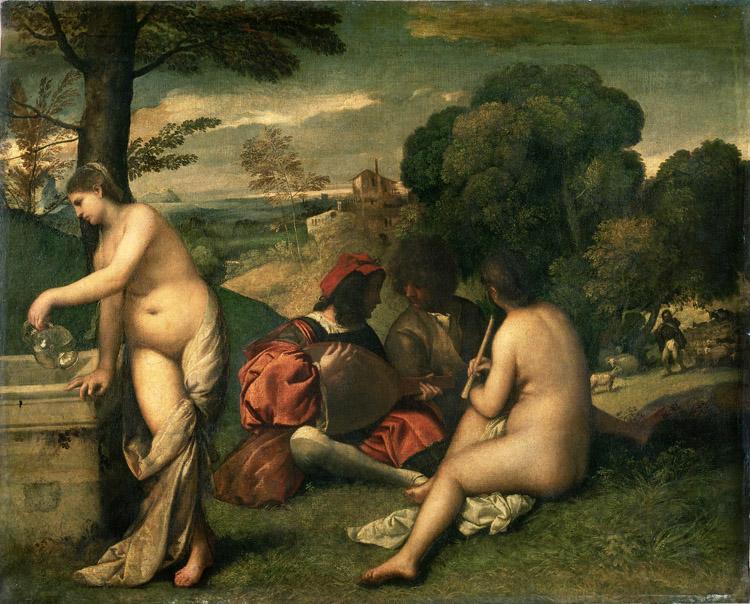 Giorgione Concerr Champetre (mk08) oil painting image