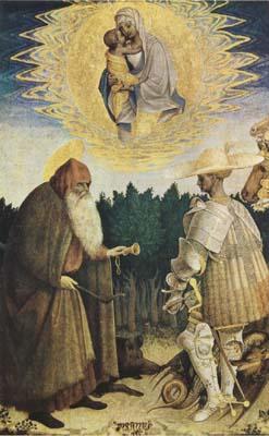 PISANELLO The Virgin and Child with the Saints George and Anthony Abbot (mk08) Germany oil painting art