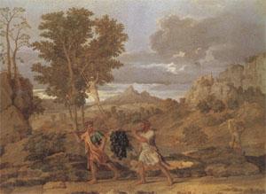 Poussin Autumn or the Grapes from the Promised Land (mk05) oil painting picture